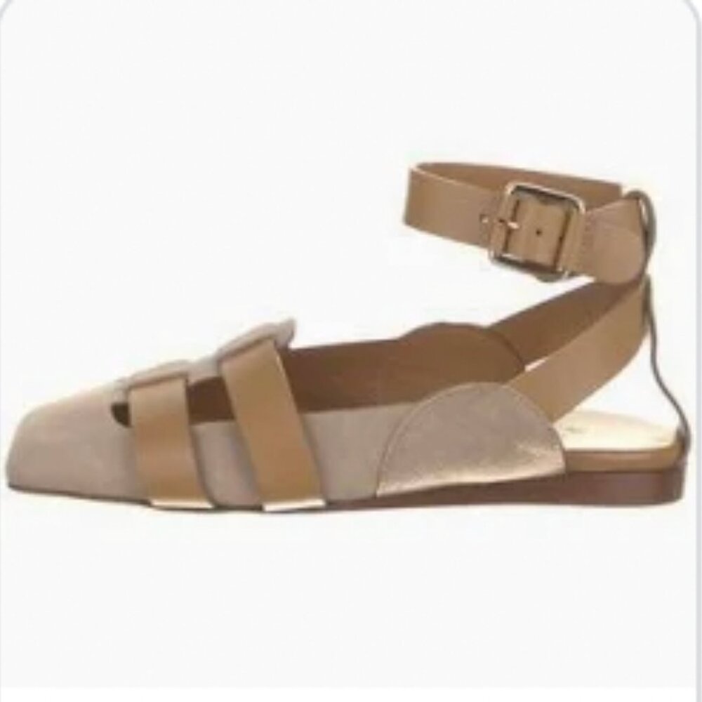 Tibi Suede Slingback Flats